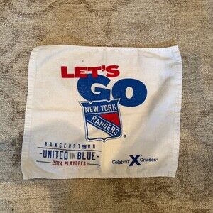 New York Rangers Rally Towel Lets Go Rangerstown United in Blue 2014